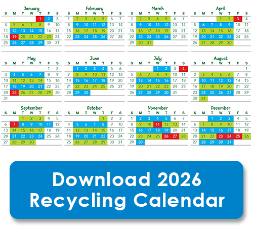 2026 Recycling Calendar Download button
