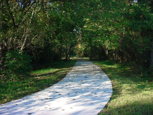 Park sidewalk