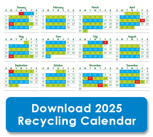 2025 Recycling & Bulky Waste Calendar