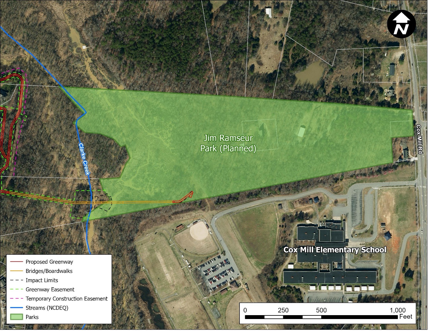 Jim Ramseur Park Site Plan
