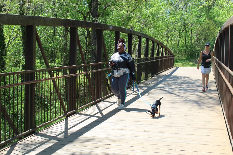 Picture of bridge over 3 Mile Branch along McEachern Greenway