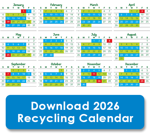 2026 Recycling Calendar button