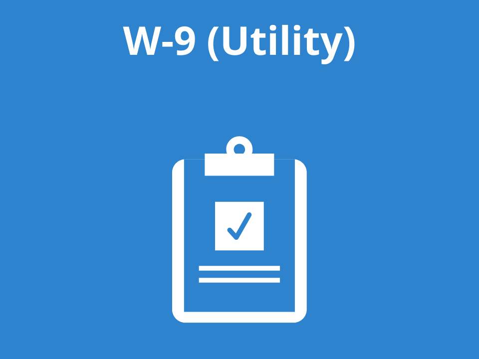 W-9 for Utility Payments