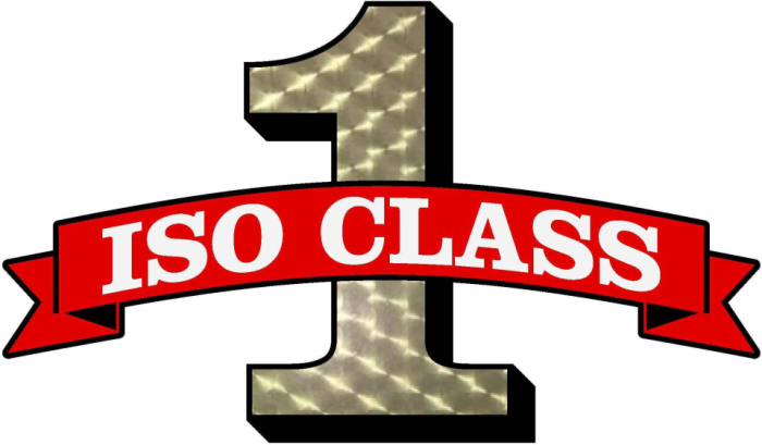 ISO class 1 logo ISO class 1 logo