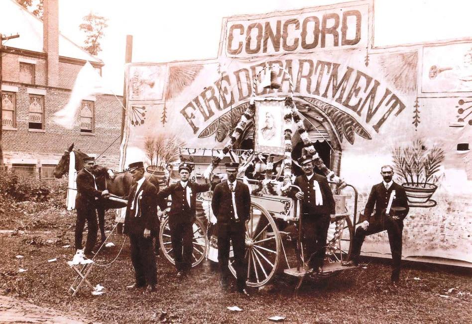 Historical photo of concord fire department